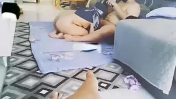 Tante Jilbab Biru Mata Di Tutup poster